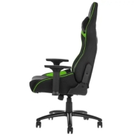 купить Игровое кресло Sharkoon Elbrus 3 Black/Green <Cинтетическая кожа, Газлифт 4, подлокотник 3D> в Алматы фото 2