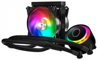 купить Водяное охлаждение для CPU CoolerMaster MasterLiquid ML120R RGB 4-pin(PWM) 650-2000RPM 15dBA LGA1151/1150/1155/2066/2011/1366/AM4/AM3+/AM3/AM2+/AM2FM2+/FM2/FM1 MLX-D12M-A20PC-R1 в Алматы фото 3