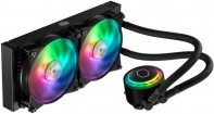 купить Водяное охлаждение для CPU CoolerMaster MasterLiquid ML240R RGB 4-pin(PWM) 650-2000RPM 15dBA LGA1151/1150/1155/2066/2011/1366/AM4/AM3+/AM3/AM2+/AM2FM2+/FM2/FM1 MLX-D24M-A20PC-R1 в Алматы фото 3