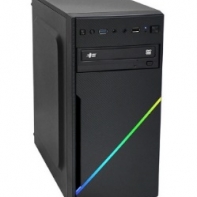 купить Компьютерный корпус APEX-V05, RGB, БП 400W, black, MATX, 1xUSB 2.0, 1xUSB 3.0, 1x микр, 1х HD-Audio в Алматы фото 1