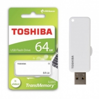купить USB-ФЛЕШ-НАКОПИТЕЛЬ 64Gb TOSHIBA U203 USB 2.0 THN-U2O3W0640E4 WHITE  в Алматы фото 2
