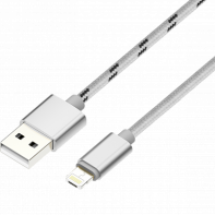 купить Кабель OLMIO USB 2.0 - MAGIC 5/8 (microUSB+lightning), 1м, 2.1А в Алматы фото 1
