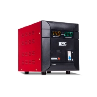 купить Стабилизатор SVC T-12000, 7500W, выход 220V, AVR 140-260В, клеммы, Black-Red в Алматы фото 1