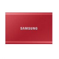 купить Внешний SSD 2000Gb Samsung T7  USB 3.2 Gen.2 (10 Гбит/c) AES 256, красный, MU-PC2T0R/WW в Алматы фото 1