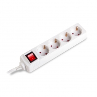 Купить Сетевой фильтр, iPower, L4S10m, 4 розетки, 10 м., 220-240В, 10A, Белый Алматы