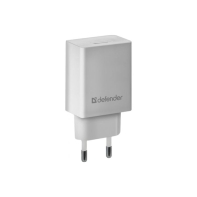 купить Зарядное устройство сетевое Defender EPA-10, 1хUSB, 5V/2.1А, белый в Алматы фото 1