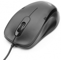 купить Мышь Gembird MOP-100 черный оптическая (1000dpi) USB (3but) в Алматы фото 1