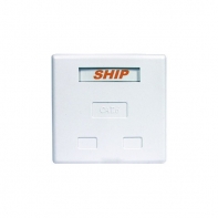 Купить Розетка Настенная, SHIP, A184-2, 2 Модуля, Модули: Cat.6, RJ-45, UTP, Белая Алматы