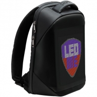 купить LEDme backpack, animated backpack with LED display, Polyester+TPU material, Dimensions 42*31.5*15cm, LED display 64*64 pixels, black в Алматы фото 3