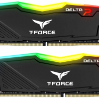 купить ОЗУ Team Delta R 16Gb (8GBx2)/3200 CL16, 1.2V, RGB, Aura Sync, Black, TF3D416G3200HC16CDC01 в Алматы фото 1