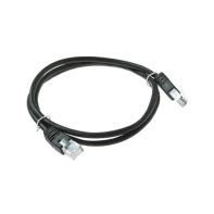 купить Патч-корд UTP Cablexpert PP12-1M/BK кат.5e, 1м, литой, многожильный (чёрный) в Алматы фото 2