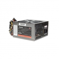 купить Блок питания, HuntKey, UP-600H, 600W, ATX, 20 4 pin, 4 4pin, 3*Sata, 3*Molex, 1*FDD, 1*PCI-E 6 pin, Поддержка Haswell, Вентилятор 12 см, Кабель питания в комплект не входит, Чёрный в Алматы фото 1