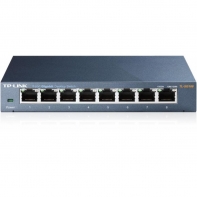 купить Коммутатор, TP-Link, TL-SG108, Настольный, 8 портов 10/100/1000М, Корпус металл в Алматы фото 1