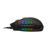 купить Компьютерная мышь, Thermaltake, NEMESIS SWITCH Optical RGB, MO-NMS-WDOOBK-01, Игровая для MМО/MOBA/FPS/RTS игр, Оптическая 12000dpi, 16 кнопок (12 сбоку), Подсветка RGB настраиваемая 16.8 млн цветов, Проводная, USB, Чёрная в Алматы фото 3