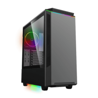 купить Корпус ПК без БП GameMax Paladin T801 <1x120mm RAINBOW-N ,ARGB Controller , Midi-Tower, window, tempered glass, RGB> в Алматы фото 1