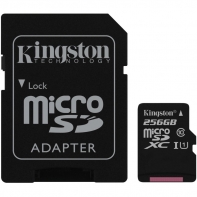 купить Карта памяти Kingston 256GB microSDXC Canvas Select 80R CL10 UHS-I Card  No Adapter в Алматы фото 1