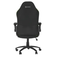 купить Игровое кресло Sharkoon Elbrus 1 Black/Green <Ткань, Газлифт 4, Откидной подлокотник> в Алматы фото 3