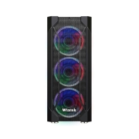 купить Корпус Wintek Rainbow K106 TG,1xUSB3.0,2xUSB 2.0,2*3,5 2*2,5 7слотов VGA325мм CPU155мм Сталь 0,45мм,HD-Audio 3Fan, ATX (Wintek Rainbow K106 TG) в Алматы фото 2