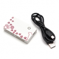 купить Картридер, Deluxe, DCR001WH2, All in 1, Поддержка карт SD/MMC/RS-MMC/MiniSD/MicroSD/TF/XD/MS/MSPRO/MSDUO/M2/CF, USB 2.0, Белый с розовым рисунком в Алматы фото 2