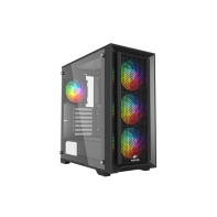 купить Корпус Wintek Andromeda Light i705 TG, Micro ATX, USB 1*3.0/2*2.0, HD Mic, 0,5mm, 4*12cm fRGB fan, чёрный в Алматы фото 1