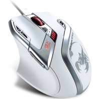 купить Оптическая мышка Genius DeathTaker, White Edition, 9-Button, 55 Macros, 100~5700 dpi, Weight-in, 31040001101 в Алматы фото 1