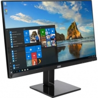 купить Монитор c Безрамочным Дизайном AOC 24V2Q 23.8* IPS, 1920x1080 75GHz, 5мс, 250кд/м2, 1000:1, 20М:1, 1xHDMI, 1xDP, Угол Обзора 178/178, В комплекте: кабель HDMI, DP. Цвет: Черный Глянец в Алматы фото 1