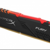 купить Модуль памяти, Kingston, HyperX Fury RGB HX426C16FB3A/8, DDR4, 8GB, DIMM <PC4-21300/2666MHz>, Чёрный в Алматы фото 1