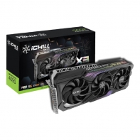 купить Видеокарта Inno3D GeForce RTX4090 ICHILL X3, 24G GDDR6X 384-bit HDMI 3xDP C40903-246XX-1833VA47 в Алматы фото 2