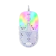 Купить Мышь XTRFY MZ1 RGB, Pixart 3389 sensor, 16000 dpi, Ultra-Light, USB, white Алматы