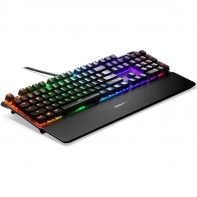 купить Клавиатура, Steelseries, Apex 7 (Red Switch) RU, 64642 Игровая, Механические клавиши QX2, USB, Подсветка RGB, Размер: 160*370*35 мм., Анг/Рус, Чёрный в Алматы фото 3