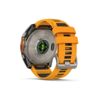 купить Часы с навигаторомGarmin fenix 8 47mm, AMOLED, сапфир, светлые, оранжевый силикон, 010-02904-11 в Алматы фото 3