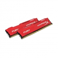 купить Комплект модулей памяти, Kingston, HyperX Fury HX429C17FR2K2/16 (в комплекте 2 шт), DDR4, 16GB (2x8GB), DIMM <PC4-23466/2933MHz>, Красный в Алматы фото 1