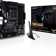 купить Материнская плата ASUS TUF GAMING B550M-PLUS(Wi-Fi) AMD B550 AM4 4xDDR4 4xSATA3 2xM.2 RAID HDMI DP mATX в Алматы фото 1