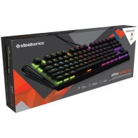 купить Клавиатура, Steelseries, 64677, Apex M750 Prism , Игровая, Механические клавиши Cherry® MX, USB, Подсветка LED синяя, Размер: 226,80*444*36,30 мм., Анг/Рус, Чёрный в Алматы фото 2
