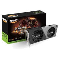 купить Видеокарта Inno3D GeForce RTX4070 Twin X2, 12G GDDR6X 192-bit HDMI 3xDP N40702-126X-185252N в Алматы фото 2