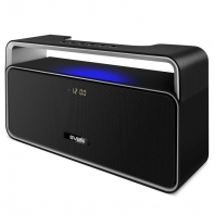 купить SVEN PS-185, черный, мощность 2x5 Вт (RMS), Bluetooth, USB, LED-дисплей, часы, будильник /  в Алматы фото 1