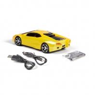купить Колонки,EVBS018, Bluetooth, Виде машинки Ferrari, EVBS018, Bluetooth V3.0, 3.5 MiniJack, 800mAh, Жёлтый в Алматы фото 2