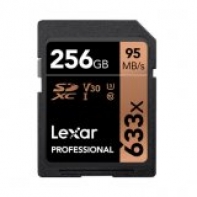 купить LEXAR 256GB  Professional 633x SDXC UHS-I cards, up to 95MB/s read 45MB/s write C10 V30 U3, Global в Алматы фото 1