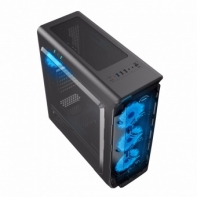 купить Корпус ПК без БП GameMax StarLight Black Blue <ATX, 4x120, USB3.0x1 USB2.0x2, HDAudio 205x470x440mm> в Алматы фото 4
