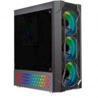 купить Корпус Wintek Rainbow K106, ATX/Micro ATX, USB 1*3.0/2*2.0, 0,45 mm, 3*12cm SR Rainbow fan в Алматы фото 3