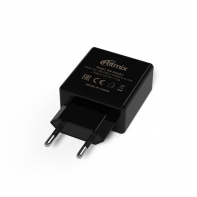 купить Зарядное устройство сетевое Ritmix RM-2025AC черный 2 USB в Алматы фото 1