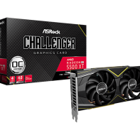 купить Видеокарта AsRock RADEON RX 5500XT Challenger D 4G OC, 4GB 128-bit GDDR6, 3xDisplayPort, 1xHDMI, PCI Express 4.0, RX5500XT CLD 4GO в Алматы фото 1