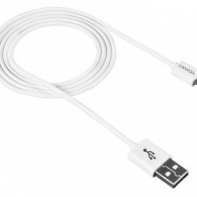 купить CANYON UM-1 Micro USB cable, 1M, White, 15*8.2*1000mm, 0.018kg в Алматы фото 1