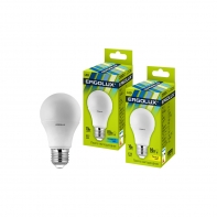 купить Эл. лампа светодиодная, Ergolux, LED-A60-10W-E27-4K, Мощность 10Вт, Тип колбы A60, Цвет. температура 4500К, Цоколь E27, Холодный в Алматы