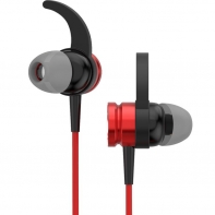 купить Наушники-вкладыши ORICO SOUNDPLUS-RS1-RD спортивные <Гц-20 кГц, 3.5mm, 1.2M, Black/Red> в Алматы фото 2