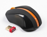 купить Мышь беспроводная A4tech G7-310N-1 BLACK-ORANGE Оптическая 2,4G USB 1000 dpi в Алматы фото 2