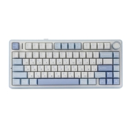 Купить Клавиатура AULA F75, White+Blue+Purple, mechanical, Gray Wood V3, EN/RU/KZ, 2.4/BT/USB-C в Алматы