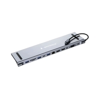 Купить USB Hub12 port, Gembird  UHB-D6, 2xUSB3.1, PD87, Jack3.5, SD/TF, 2xHDMI, RJ45, VGA, USB2.0, Type-C Алматы