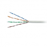 купить Hyperline UUTP4-C5E-S24-IN-PVC-GY-305 (305 м) Кабель витая пара, неэкранированная U/UTP, категория 5 в Алматы фото 1