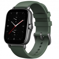 купить Смарт часы, Amazfit, GTS 2e A2021, Дисплей 1.65* AMOLED, Разрешение 348х442, Водонепроницаемость 5 АТМ, GPS+GLONASS, Батарея 246 мАч, Зеленый в Алматы фото 1